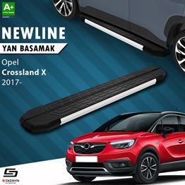 S-Dizayn Opel Crossland X NewLine Aluminyum Yan Basamak 173 Cm 2017 Üzeri A+ Kalite