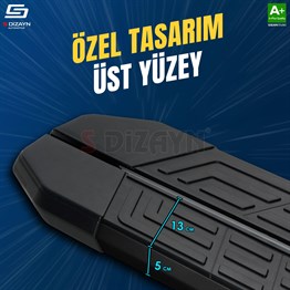 S-Dizayn Opel Frontera NewLine Siyah Yan Basamak 183 Cm 2024 Üzeri A+ Kalite