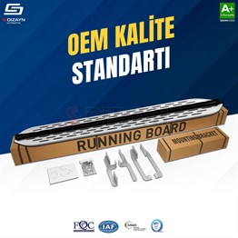 S-Dizayn Opel Frontera OEM Still Pro V1 Aluminyum Yan Basamak 183 Cm 2024 Üzeri A+ Kalite