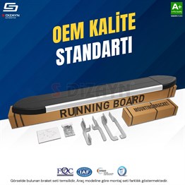 S-Dizayn Opel Frontera Skyline Aluminyum Yan Basamak 183 Cm 2024 Üzeri A+ Kalite