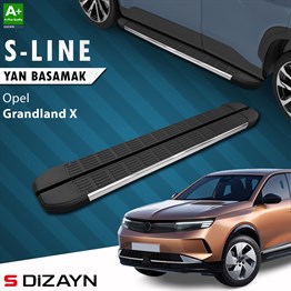 S-Dizayn Opel Grandland 2 Elektrikli S-Line Krom Yan Basamak 193 Cm 2024 Üzeri A+ Kalite