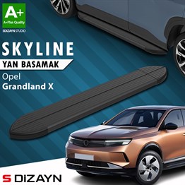 S-Dizayn Opel Grandland 2 Hybrid Benzinli Skyline Siyah Yan Basamak 193 Cm 2024 Üzeri A+ Kalite