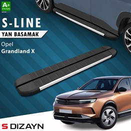 S-Dizayn Opel Grandland 2 Hybrid Benzinli S-Line Aluminyum Yan Basamak 193 Cm 2024 Üzeri A+ Kalite