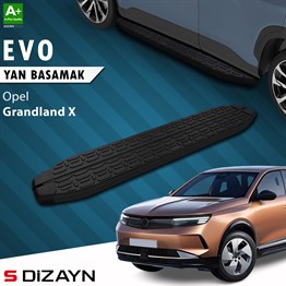 S-Dizayn Opel Grandland 2 Hybrid Benzinli Evo Siyah Yan Basamak 193 Cm 2024 Üzeri A+ Kalite