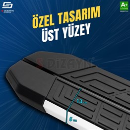 S-Dizayn Opel Grandland X Makyajlı Hybrid NewLine Aluminyum Yan Basamak 183 Cm 2021-2024 A+ Kalite