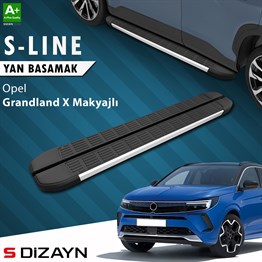 S-Dizayn Opel Grandland X Makyajlı Hybrid S-Line Aluminyum Yan Basamak 183 Cm 2021-2024 A+ Kalite