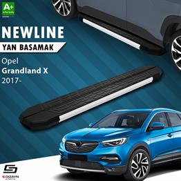 S-Dizayn Opel Grandland X NewLine Aluminyum Yan Basamak 183 Cm 2017-2024 A+ Kalite