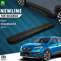 S-Dizayn Opel Grandland X NewLine Siyah Yan Basamak 183 Cm 2017-2024 A+ Kalite