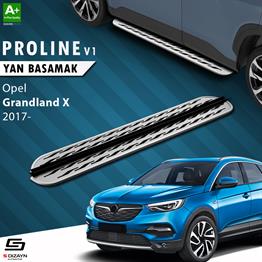 S-Dizayn Opel Grandland X OEM Still Pro V2 Aluminyum Yan Basamak 183 Cm 2017-2024 A+ Kalite