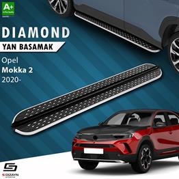 S-Dizayn Opel Mokka 2 Diamond Krom Yan Basamak 173 Cm 2020 Üzeri A+ Kalite