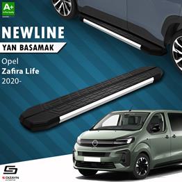S-Dizayn Opel Zafira Life Uzun Şase NewLine Krom Yan Basamak 243 Cm 2020 Üzeri A+ Kalite