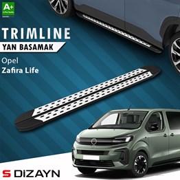 S-Dizayn Opel Zafira Life Uzun Şase TrimLine Gri Yan Basamak 248 Cm 2020 Üzeri
