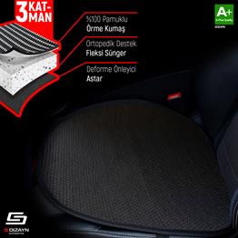 S-Dizayn Oto Koltuk Koruyucu Alt Minder Siyah Universal 2+1 Parça Ön Arka A+ Kalite