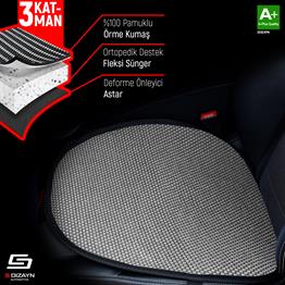 S-Dizayn Oto Koltuk Koruyucu Alt Minder Füme Universal 2+1 Parça Ön Arka A+ Kalite