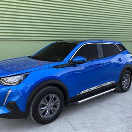 S-Dizayn Peugeot 2008 2 Krom Cam Üst Çıtası 6 Prç 2020-2023