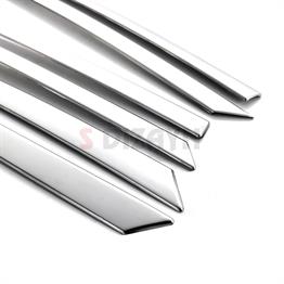 S-Dizayn Peugeot 2008 2 Krom Cam Üst Çıtası 6 Prç 2020-2023