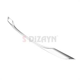 S-Dizayn Peugeot 2008 2 Krom Ön Tampon Çıtası 2020-2023 (Mat Krom)