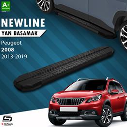 S-Dizayn Peugeot 2008 NewLine Siyah Yan Basamak 173 Cm 2013-2019 A+ Kalite