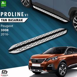 S-Dizayn Peugeot 3008 2 OEM Still Pro V1 Aluminyum Yan Basamak 183 Cm 2016-2023 A+ Kalite