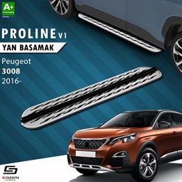 S-Dizayn Peugeot 3008 2 OEM Still Pro V2 Aluminyum Yan Basamak 183 Cm 2016-2023 A+ Kalite