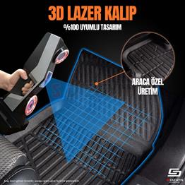 S-Dizayn Peugeot 3008 3 Elektrikli 3D Pro Havuzlu Paspas 2024 Üzeri A+ Kalite