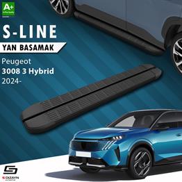 Peugeot 3008 3 Hybrid S-Line Siyah Yan Basamak 183 Cm 2024 Üzeri A+ Kalite