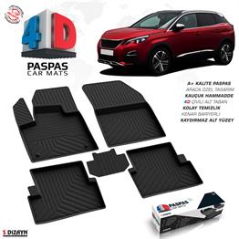 S-Dizayn Peugeot 3008 Active 4D Havuzlu Paspas 2016-2023