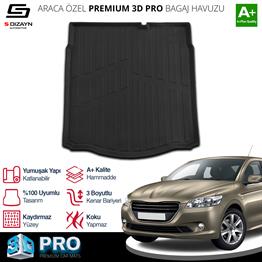 S-Dizayn Peugeot 301 3D Pro Bagaj Havuzu 2012 Üzeri A+ Kalite