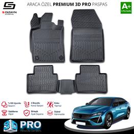 S-Dizayn Peugeot 408 3D Pro Havuzlu Paspas 2023 Üzeri A+ Kalite