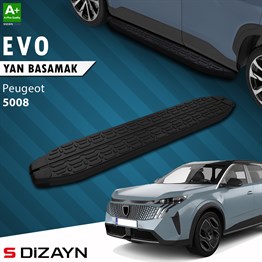 S-Dizayn Peugeot 5008 3 Elektrikli Evo Siyah Yan Basamak 203 Cm 2024 Üzeri A+ Kalite
