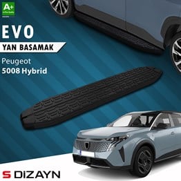 S-Dizayn Peugeot 5008 3 Hybrid Evo Siyah Yan Basamak 183 Cm 2024 Üzeri A+ Kalite