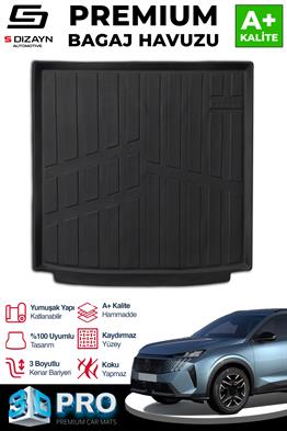S-Dizayn Peugeot 5008 3D Pro Bagaj Havuzu 2024 Üzeri A+ Kalite