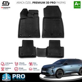 S-Dizayn Peugeot 5008 3D Pro Havuzlu Paspas 2024 Üzeri A+ Kalite