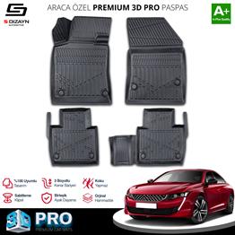 S-Dizayn Peugeot 508 3D Pro Havuzlu Paspas 2018 Üzeri A+ Kalite