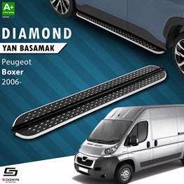 S-Dizayn Peugeot Boxer 3 Kısa Şase Diamond Krom Yan Basamak 203 Cm 2006 Üzeri A+ Kalite