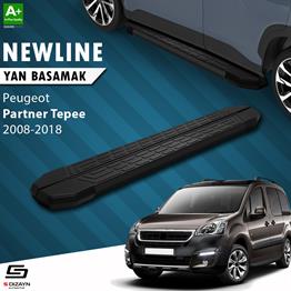 S-Dizayn Peugeot Partner 2 Tepee NewLine Siyah Yan Basamak 193 Cm 2008-2018 A+ Kalite