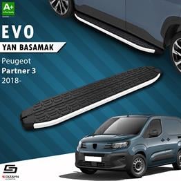 S-Dizayn Peugeot Partner 3 Evo Aluminyum Yan Basamak 203 Cm 2018 Üzeri A+ Kalite
