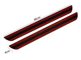 S-Dizayn Peugeot Partner 3 Krom Kapı Eşik Koruması Exclusive Line 2018 Üzeri 2 Parça