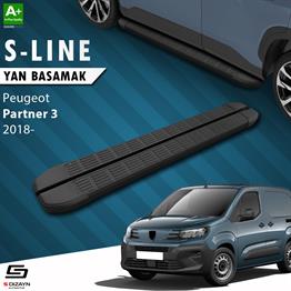 Peugeot Partner 3 S-Line Siyah Yan Basamak 203 Cm 2018 Üzeri A+ Kalite