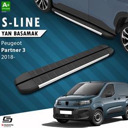 Peugeot Partner 3 Uzun Şase S-Line Aluminyum Yan Basamak 213 Cm 2018 Üzeri A+ Kalite