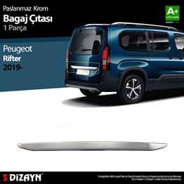 S-Dizayn Peugeot Rifter Krom Bagaj Çıtası 2019-2023