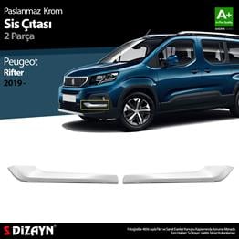 S-Dizayn Peugeot Rifter Krom Sis Çıtası 2 Prç 2019-2023