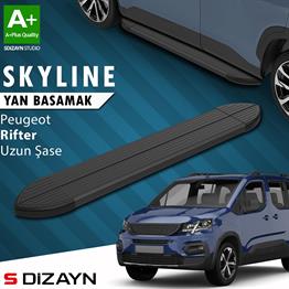 Peugeot Rifter Uzun Şase Skyline Siyah Yan Basamak 213 Cm 2019-2023 A+ Kalite