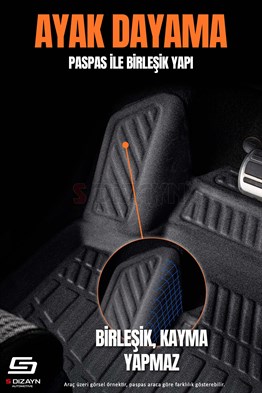 S-Dizayn Renault Austral Mild Hybrid 3D Pro Havuzlu Paspas ve Bagaj Havuzu Seti (2li SET) 2023 Üzeri A+ Kalite