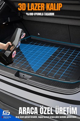 S-Dizayn Renault Austral Mild Hybrid 3D Pro Bagaj Havuzu 2023 Üzeri A+ Kalite