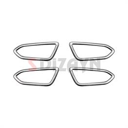 S-Dizayn Renault Captur 2 Krom İç Kapı Kolu Çerçevesi 4 Prç. 2020 Üzeri