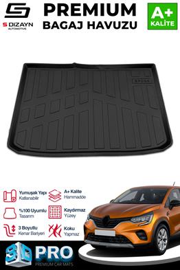 S-Dizayn Renault Captur 3D Pro Bagaj Havuzu 2019 Üzeri A+ Kalite
