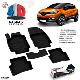 S-Dizayn Renault Captur 4D Havuzlu Paspas 2013-2020 A+Kalite
