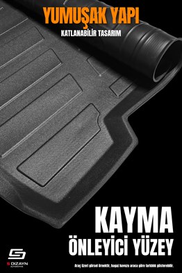 S-Dizayn Renault Clio 4 3D Pro Bagaj Havuzu 2012-2019 A+ Kalite