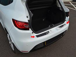 S-Dizayn Renault Clio 4 HB Krom Arka Tampon Eşiği 2012-2019